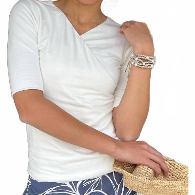Women's Gracie Cross Over Top - Coco Indigo