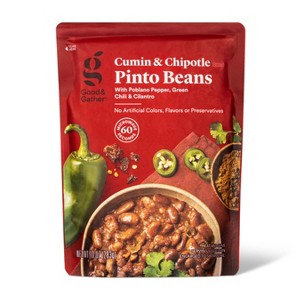 Cumin & Chipotle Pinto Beans Microwavable Pouch - 10oz - Good & Gather™ - 1 of 3