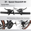 RISOKEYS Mountain Bike,27.5 Inch Adults Bike Dual Full Suspension,Durable High Carbon Steel Frame,21-Speed Gear System for Commuting,Outdoor - 4 of 4