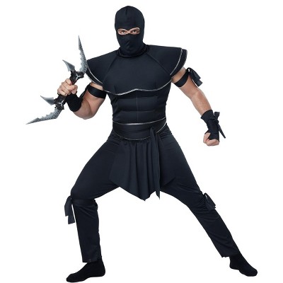 44 Black & Blue Ninja Assassin Boy Child Halloween Costume - Small