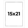 PosterPalooza | Modern Shadow Box 1" Depth White Picture Frame - UV Acrylic, Backing, Hanging Hardware - 2 of 4