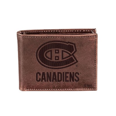 Evergreen Montreal Canadiens Crazy Horse Collection Bi-Fold Wallet