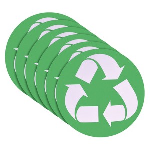 Unique Bargains Recycling Self-Adhesive Indoor Outdoor Sign 12 Pack 5 Inch - 1 of 4