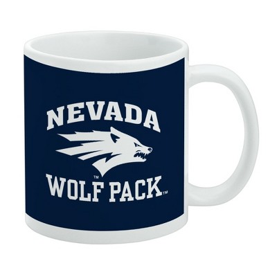 University of Nevada Reno Wolf Pack Ceramic Coffee Mug Novelty Gift Mugs for Coffee Tea and Hot Drinks 11oz White