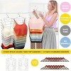 8-Layer Space-Saving Stainless Steel Underwear & Bras Organizer Hanger - Polished Metal Clothes Hanger w/ Anti-Slip Design, Vertical Hanging Storage - 3 of 4