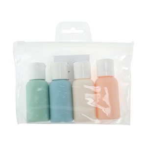 Unique Bargains Portable Travel Container Set Blue Pink 4 Pcs - 1 of 4