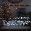 vidaXL Reindeer And Sleigh Christmas Decoration Set of 6 Silver - 2 of 4