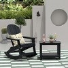 WestinTrends 2-Piece Outdoor Patio Adirondack Rocking Chair with Side Table Set - 2 of 4