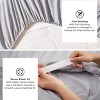 Deep Pocket Sheets Set - Fits Mattresses Up to 21 Inches Thick - 4 Piece GentleSoft™ Bed Sheets, Moisture Wicking, Soft & Cooling Bedsheet & Pillowcas - 4 of 4