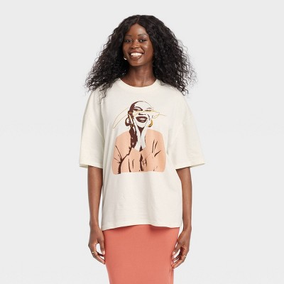 Black History Month Women's Legendary Rootz Graphic T-Shirt - Ivory L