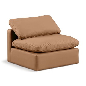 Meridian Furniture,Indulge Vegan Leather Armless Chair - 1 of 4