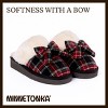 Minnetonka Women's Bow Scuff Slippers - 3 of 4
