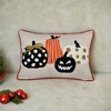 TopComfy Support Pillow Halloween Pumpkin Embroidered Throw Pillow for haunted Season Decor, Multicolored, 17"*17"*10" - 2 of 4
