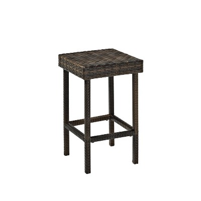 Palm Harbor 2pk Outdoor Wicker Counter Height Bar Stools - Brown - Crosley