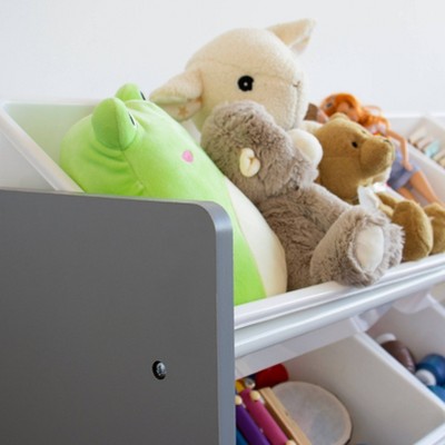 White 3-Tier Kids' Storage Organizer with 12 Bins