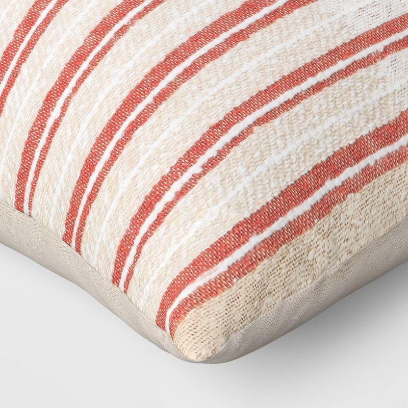 Woven Striped Textured Square Throw Pillow - Threshold&#8482;, 5 of 9