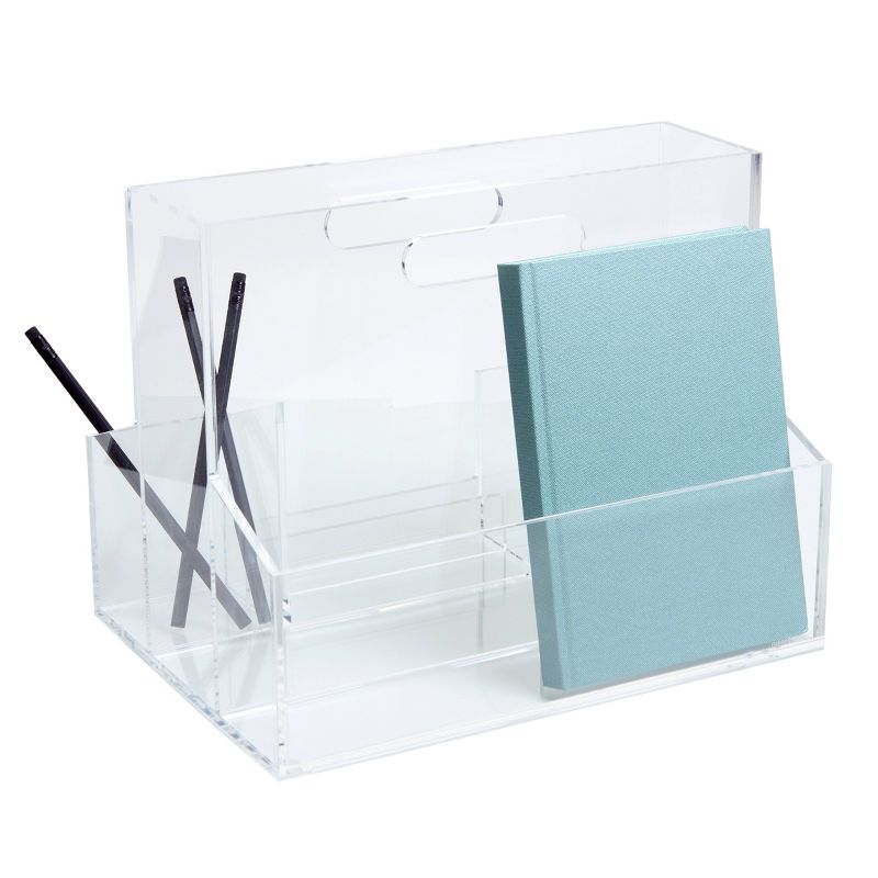 russell+hazel Acrylic Mobile Caddy Clear, 4 of 5