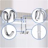 Bamodi Glass Door Shower Hook, Silver - image 2 of 4