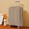 MOEPISY 3 pcs/set in PP Spinner Wheel Luggage, Carry on Suitcase, Matching Color, Combination Lock (Champagne) - 3 of 4