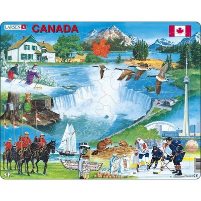Larsen Puzzles Canada Souvenir Kids Jigsaw Puzzle - 66pc