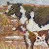 C&F Home 9" x 11" Needlepoint 4 Seasons Country Cow Needlepoint Throw Pillow - 3 of 3