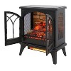 NicBex Electric Fireplace Freestanding Remote Control Stove Heater Fireplace with High Quality Touch Button & 4 Levels Adjustable Brightness,Black - 4 of 4