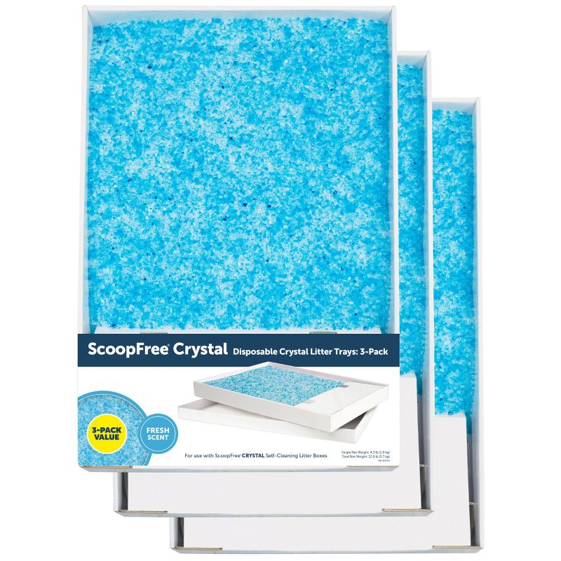 PetSafe ScoopFree Crystal Disposable Crystal Fresh Scent Cat Litter Trays - Blue - 3pk, 1 of 10