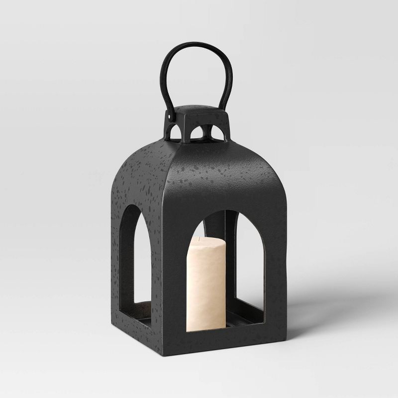 Cast Aluminum Outdoor Lantern Candle Holder Black - Threshold™
, 4 of 9