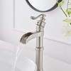 BWE Waterfall Single Hole Single-Handle Vessel Bathroom Faucet With Pop-up Drain Assembly - 2 of 4