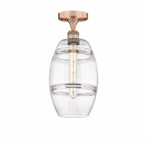 Vaz - 1 Light Semi-Flush Mount In Industrial Style-10 Inches Tall and 8 Inches Wide - 1 of 1