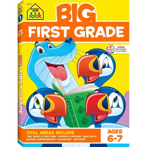 Big First Grade Workbook Ages 67 School Zone Publishing By Wendy Colsen Paperback Target