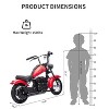 24V Kids Electric Dirt Bike - 14 MPH Off-Road Motorcycle for Ages 6-12, 250w Powerful Motor - 3 of 4