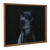 Storied Home Black and White Equestrian Print with Wood Frame and Glass Cover - 3 of 4