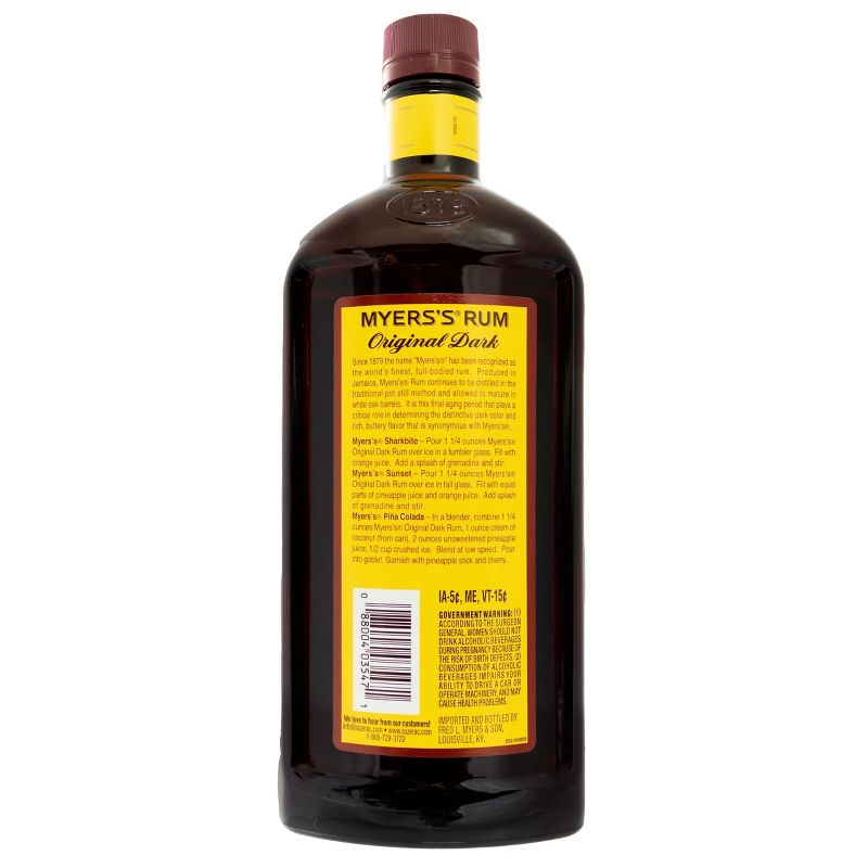 Myers&#39;s Dark Jamaican Rum - 750ml Bottle, 2 of 4