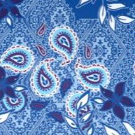 bright cobalt patchwork