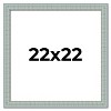 PosterPalooza | Square Refined Blue Picture Frame - UV Acrylic, Foam Board Backing, Hanging Hardware - 2 of 4