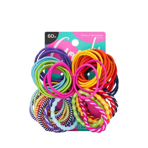 Goody Girls' Ouchless Assorted Elastics - 60ct : Target