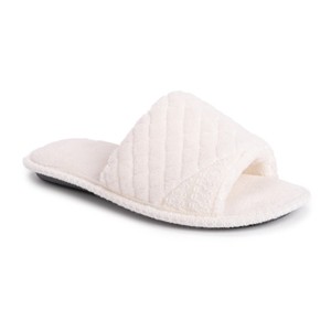 MUK LUKS Women's Sally Open Toe Scuff Slipper - 1 of 4