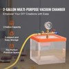 VEVOR 2 Gallon Vacuum Chamber, Upgraded Multipurpose Acrylic Vacuum Degassing Chamber, Transparent Vacuum Chamber, Transparent - 3 of 4