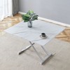 NicBex Minimalist Lifting Wooden Dining Table with Metal Legs,Modern Home Coffee Table Office Table,Dining Room Furniture - 2 of 4
