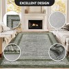 Modern Machine Washable Area Rug Ultra Thin Stain Resistant Non Shedding Non Slip Pet Friendly Floor Rug for Living Room Bedroom - 4 of 4