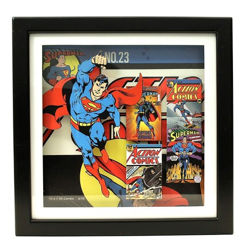 Silver Buffalo Superman 14 X 14 Inch Wood Shadow Box Wall Art Target