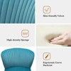 Quentin Velvet Accent Side Chair with Golden Metal Base | Karat Home - 3 of 4