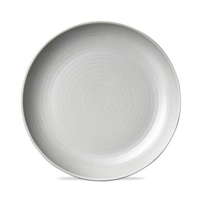 TAG Light Gray Brooklyn Melamine Plastic Dinning Dinner Plate Dishwasher Safe Indoor/Outdoor 11x11 inch Dinner Plate Set 4