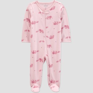 Carter's Just One You® Baby Girls' Elephant Sleep N' Play - Pink - 1 of 4
