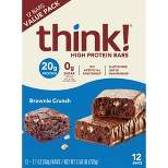 think! High Protein Brownie Crunch Bars - 12pk