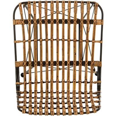 Transitional Windsor Low Slat Side Chair in Natural Brown Wash