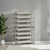 Shoe Rack, 8-Tier Shoe Organizer, Metal Shoe Storage, Entryway, Set of 2, 4-Tier Stackable Shoe Shelf, with Adjustable Flat or Angled Shelves - 4 of 4