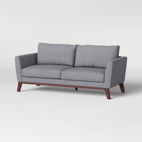 Woodland Hills Wood Base Sofa Light Gray - Threshold™ Designed With Studio  Mcgee : Target