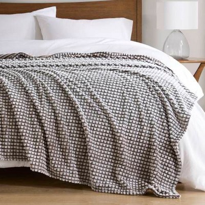 Sapphtopaz Twin Size Back-Printed Plush Throw Blanket for Bed, Polyester All-Season Blanket with Microvelour Texture, 66"W x 90"L Blanket for Couch